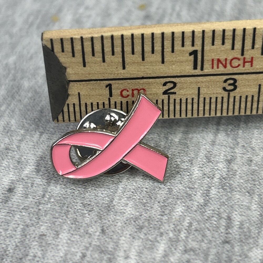 10 COUNT Pink Ribbon 3/5” Lapel Pins - Breast Cancer Awareness - Metal W/ Enamel - Picture 10 of 16